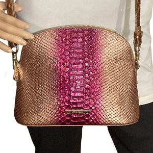 NEW $315 Brahmin Small Georgina Pomegranate Harkness Crossbody Bag Purse